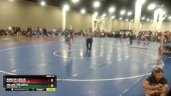 110 lbs Semis & Wb (16 Team) - Ashlyn Leslie, Beauty And The Beast vs Milani Velasco, Wellington