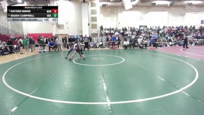 138 lbs 5th Place - Hayden Minns, North Haven vs Isaiah Campbell, Rockville