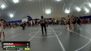 130 lbs Round 5 (8 Team) - Leonidas Giatis, DWA vs Layne Miller, Noah Mattin`s WA