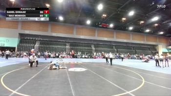 120 lbs Champ. Round 1 - Max Mendoza, Redwood -Visalia vs Daniel Gonalez, Edison