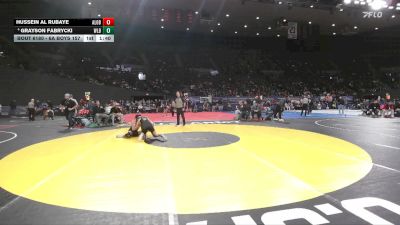 6A Boys 157 lbs Champ. Round 2 - Hussein Al Rubaye, Aloha Boys vs Grayson Fabrycki, West Linn Boys