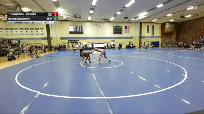 165 lbs Cons. Round 1 - Blake Delsman, Wisconsin-Platteville vs Christian Gilbert, Carthage College