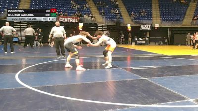 155 lbs Quarterfinal - Logan Krul, Avonworth vs Giuliano Labbadia, Northampton