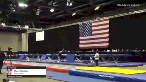 Merrill Hunter - Tumbling, Team Legacy - 2021 USA Gymnastics Championships