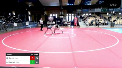 165 lbs Dual - Nick Sacco, TCNJ vs Alan DeVries, York College