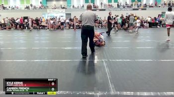 132 lbs Round 3 (6 Team) - Camren French, Beebe Trained Blue vs Kyle Kerns, Finger Lakes Elite