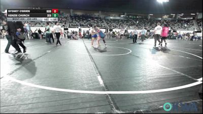 200 lbs 2nd Place - Sydney O'brien, Hurricane Wrestling Academy vs Kenzie Church, Skiatook Youth Wrestling