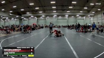 180 lbs Round 3 - Gabe Martin, Zero Wc vs Matthew Gorbatuk, Yale Street Wrestling Club