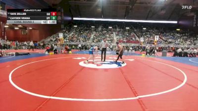 2A-106 lbs Cons. Round 2 - Tate Zeller, Saratoga vs Cayden Vrana, Upton