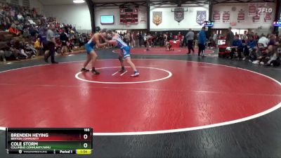 165 lbs Round 3 - Brenden Heying, Benton Community vs Cole Storm, Columbus Community/WMU