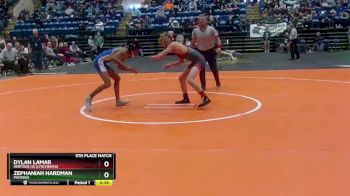 3 - 106 lbs 5th Place Match - Dylan Lamar, Heritage HS (Lynchburg) vs Zephaniah Hardman, Phoebus