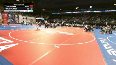 106 Class 1 lbs Quarterfinal - Cole Huwar, Brookfield vs Gavin Florek, St. Pius X (Festus)