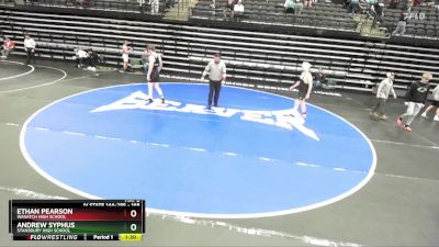 168 lbs Semifinal - Ethan Pearson, Wasatch High School vs Andrew Syphus, Stansbury High School