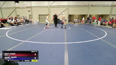 132 lbs Quarters & 1st Wb (16 Team) - Hoyt Hvass, Idaho vs Henry White, Kansas Red