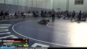 125 lbs Cons. Round 1 - Alex DuFour, McDaniel College vs Ryan Berstler, Pennsylvania College Of Technology