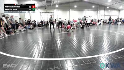 73 lbs Quarterfinal - Patrick Sanchez, Raw Wrestling Club vs Kendall Dean, Morris Wrestling Association