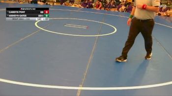 110 lbs 1st Place Match - Camdyn Post, Great Bend HS vs Addisyn Gates, Grand Island