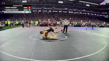 D1-157 lbs Quarterfinal - Dominic Beccari, Rochester Adams vs Grady Rousse, Traverse City Central HS