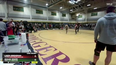 75 lbs Cons. Round 1 - Roman Adams, Windy City Wrestlers vs Laken Griemsman, Sturgis Youth Wrestling Club