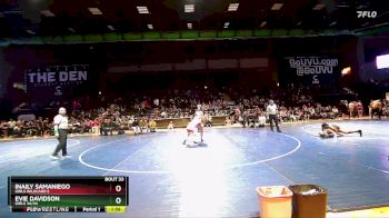 Girls 140 lbs 1st Place Match - Evie Davidson, Girls 3A/4A vs Inaily Samaniego, Girls WIldcard E