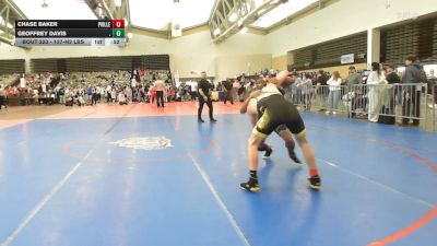 137-H2 lbs Final - Chase Baker, Pennsville vs Geoffrey Davis, .