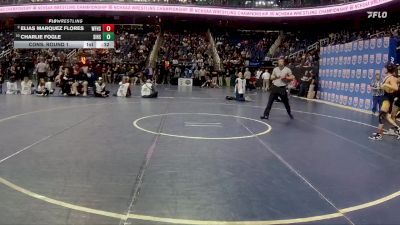 4A 106 lbs Cons. Round 1 - Charlie Fogle, South Iredell High School vs Elias Marquez Flores, West Forsyth High School