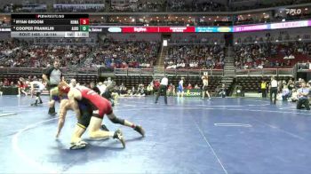 1A-144 lbs Cons. Round 4 - Ryan Groom, North Mahaska vs Cooper Franklin, Alburnett