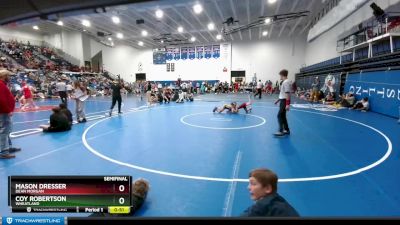 75 lbs Semifinal - Coy Robertson, Wheatland vs Mason Dresser, Dean Morgan