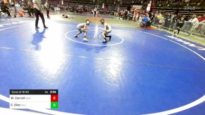 60 lbs Consi Of 16 #2 - William Carroll, Iron Horse vs Cornelius Diaz, Mahwah