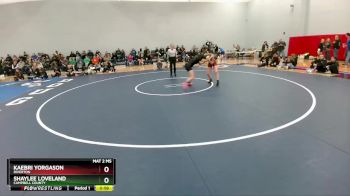 110 lbs Cons. Round 2 - Kaebri Yorgason, Riverton vs Shaylee Loveland, Campbell County