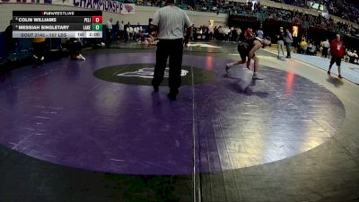 165 lbs Quarterfinal - Colin Williams, Pelion vs Messiah Singletary, Lake City