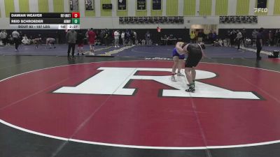 197 lbs Round Of 16 - Damian Weaver, Rutgers-Unattached vs Reid Schroeder, Army