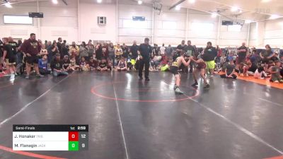 85 lbs Semifinal - Jacob Honaker, Tristate Elite vs Maximus Flanagin, Jacket Wrestling Club