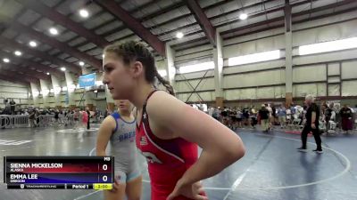 126 lbs 1st Place Match - Sienna Mickelson, Alaska vs Emma Lee, Oregon