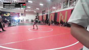 140 lbs Champ. Round 2 - Celeste Hindley, Buena vs Jasmine Sanchez, Chaparral