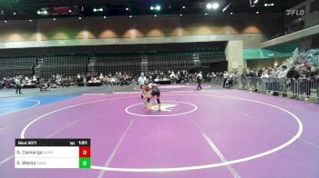 114 lbs Round Of 16 - Sophia Camargo, Grantsville vs Sadey Weiss, Sanger