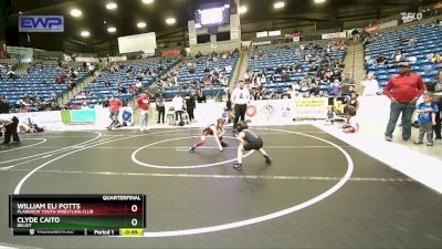 58 lbs Quarterfinal - William Eli Potts, Plainview Youth Wrestling Club vs Clyde Caito, Beloit