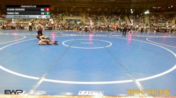 50 lbs Round Of 16 - Clara Hughes, Moen Wrestling Academy vs Trinh Tse, Greater Heights Wrestling