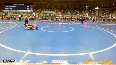 50 lbs Round Of 16 - Clara Hughes, Moen Wrestling Academy vs Trinh Tse, Greater Heights Wrestling
