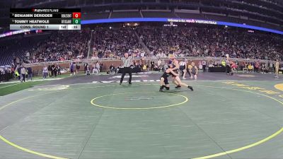 D4-126 lbs Cons. Round 1 - Tommy Heatwole, Otisville LakeVille Memorial vs Benjamin Deridder, Benzie Central