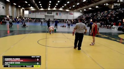 149 lbs Cons. Round 2 - Andres Flores, Labette Community College vs Matthew Cook, Barton