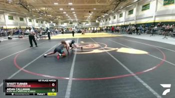 138 lbs 1st Place Match - Aidan Callahan, Black Hills Wrestling Academy vs Wyatt Turner, Dickinson Wrestling Club