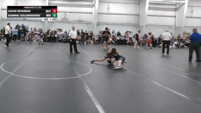 72 lbs Round 4 (8 Team) - Dominic Golembiewski, Neighborhood Wrestling vs Lucas Schuman, Mat Assassins Red