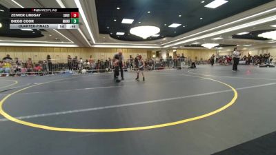 49 lbs Quarterfinal - Zeivier Lindsay, South Sevier vs Diego Coor, Manu Wr Ac