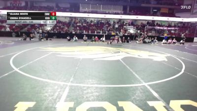 140 lbs 1st Place Match - Emma Stansell, Kuna vs Eliana White, Emmett