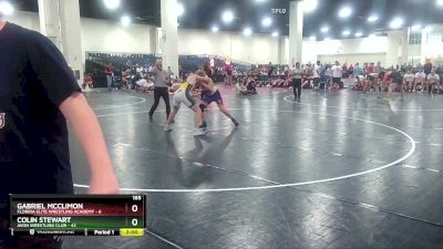 165 lbs Finals (2 Team) - Gabriel Mcclimon, Florida Elite Wrestling Academy vs Colin Stewart, Avon Wrestling Club