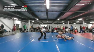 130 lbs Round 3 (6 Team) - Tyler Waterfall, Wrecking Crew Black vs Rolly Walylko, The Compound