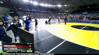 62 lbs Semifinal - Wyatt Lindeman, Thunder Mountain Wrestling Club vs Messiah Lopez, Warden Elite Wrestling