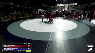 125 lbs Cons. Semi - David Mendoza, California vs Nathan Gonzalez, Trifecta Wrestling