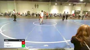 116 lbs Quarterfinal - Alexsander West, Wolfpack Wr Ac vs Kekoa Ogawa, Central Catholic